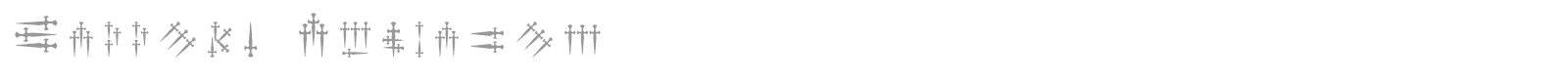 Daggers Alphabet font preview